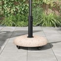 VidaXL Podstawa parasola na kółkach do rur 37/42/52/58mm Żółty Beton