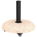 VidaXL Podstawa parasola na kółkach do rur 37/42/52/58mm Żółty Beton