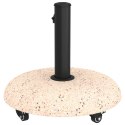 VidaXL Podstawa parasola na kółkach do rur 37/42/52/58mm Żółty Beton
