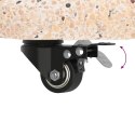VidaXL Podstawa parasola na kółkach do rur 37/42/52/58mm Żółty Beton