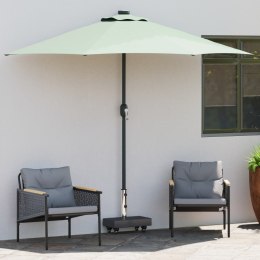 VidaXL Podstawa parasola na kółkach do słupków Ø38/48mm Czarny granit 25 kg Prostokątna