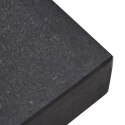 VidaXL Podstawa parasola na kółkach do słupków Ø38/48mm Czarny granit 25 kg Prostokątna