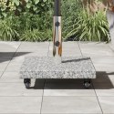 VidaXL Podstawa parasola z kółkami do słupków o średnicy Ø38/48mm szary granit 30 kg kwadratowa