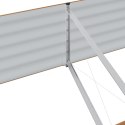 VidaXL Podwyższona Grządka Brązowa z wyglądem drewna 400x80x44 cm Stal