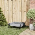 VidaXL Podwyższone legowisko dla psa Jasnoszary ML Materiał Oxford i stal