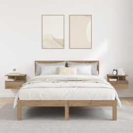 VidaXL Latające stoliki nocne 2 szt. Dąb rzemieślniczy 40x31x27 cm Materiał drewnopochodny