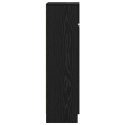 VidaXL Szafka na buty Czarny dąb 100.5x28x100 cm z drewna drewnopochodnego