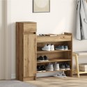 VidaXL Szafka na buty Dąb Ręcznie Robiony 100.5x28x100 cm Lite Drewno