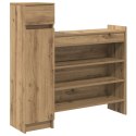VidaXL Szafka na buty Dąb Ręcznie Robiony 100.5x28x100 cm Lite Drewno