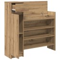 VidaXL Szafka na buty Dąb Ręcznie Robiony 100.5x28x100 cm Lite Drewno