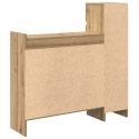 VidaXL Szafka na buty Dąb Ręcznie Robiony 100.5x28x100 cm Lite Drewno