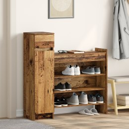 VidaXL Szafka na buty Stare drewno 100.5x28x100 cm