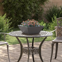 VidaXL Donica Metalowa Czarna Metal 40 x 40 x 15 cm Donice