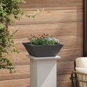 VidaXL Donica Metalowa Czarna Metal 40 x 40 x 15 cm Donice