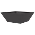 VidaXL Donica Metalowa Czarna Metal 40 x 40 x 15 cm Donice