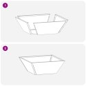 VidaXL Donica Metalowa Czarna Metal 40 x 40 x 15 cm Donice
