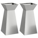 VidaXL Donice Metalowe Stal galwanizowana 35 x 35 x 73 cm