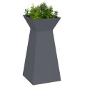 VidaXL Stojak na rośliny Antracytowy Plastikowy 35 x 35 x 73 cm Donice