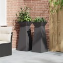 VidaXL Stojak na rośliny Czarny Metal 40 x 40 x 101 cm Donice