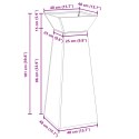 VidaXL Stojak na rośliny Czarny Metal 40 x 40 x 101 cm