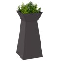 VidaXL Stojak na rośliny Czarny Plastik 35 x 35 x 73 cm Donice