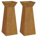 VidaXL Stojak na rośliny Stal odporna na korozję 40 x 40 x 101 cm