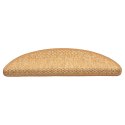 VidaXL Maty na schody samoprzylepne Sisal-Look 30 szt. 56x17x3 cm