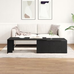 Stolik kawowy vidaXL Czarny Dąb 150x50x35 cm z drewna inżynieryjnego