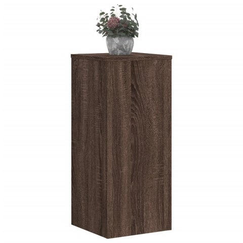 VidaXL Podstawki pod doniczki, 2 szt., brązowy dąb, 30x30x70 cm VidaXL Podstawki pod doniczki, 2 szt., brązowy dąb, 30x30x70 cm