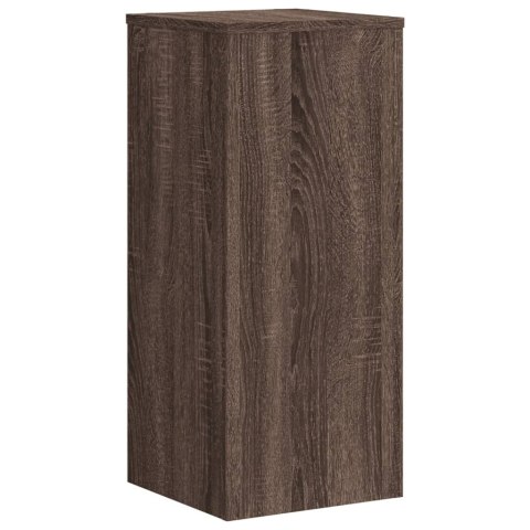 VidaXL Podstawki pod doniczki, 2 szt., brązowy dąb, 30x30x70 cm VidaXL Podstawki pod doniczki, 2 szt., brązowy dąb, 30x30x70 cm