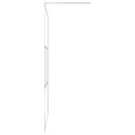 VidaXL Ścianka prysznicowa z półką, chrom, 115x195 cm, ESG i aluminium