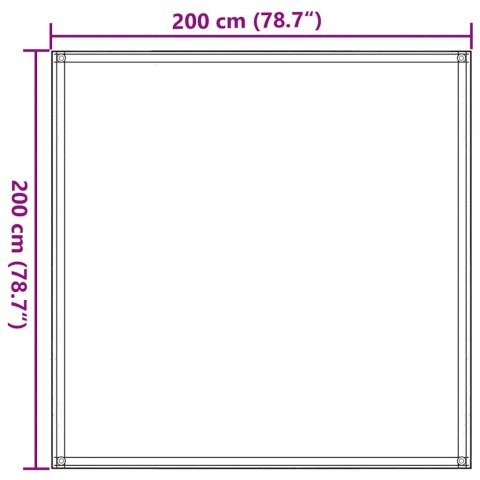 Wykładzina do namiotu, 200 x 200 cm, antracytowo-biała Wykładzina do namiotu, 200 x 200 cm, antracytowo-biała