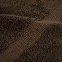 VidaXL Ręczniki premium SOLUND, 10 szt., brązowe, 100x200 cm