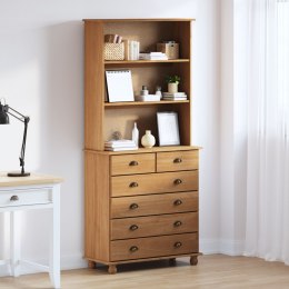 Hutch vidaXL 'ASKIM'w kolorze miodowym 91x40x199.5 cm z drewna sosnowego, Hutch vidaXL 'ASKIM'91x30x104 cm z drewna sosnowego, K