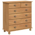 Hutch vidaXL 'ASKIM'w kolorze miodowym 91x40x199.5 cm z drewna sosnowego, Hutch vidaXL 'ASKIM'91x30x104 cm z drewna sosnowego, K