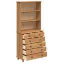 Hutch vidaXL 'ASKIM'w kolorze miodowym 91x40x199.5 cm z drewna sosnowego, Hutch vidaXL 'ASKIM'91x30x104 cm z drewna sosnowego, K