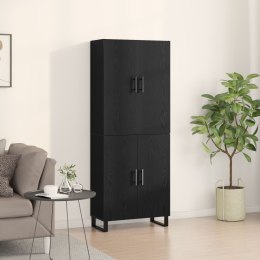 VidaXL Szafki 2 szt Czarny Dąb 69,5x34x180 cm Drewno Inżynieryjne