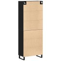 VidaXL Szafki 2 szt Czarny Dąb 69,5x34x180 cm Drewno Inżynieryjne