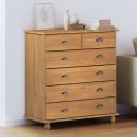 VidaXL Komoda 'ASKIM'91x40x95.5 cm Lite drewno sosnowe