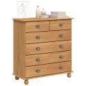 VidaXL Komoda 'ASKIM'91x40x95.5 cm Lite drewno sosnowe