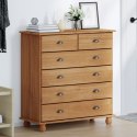 VidaXL Komoda 'ASKIM'91x40x95.5 cm Lite drewno sosnowe