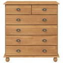 VidaXL Komoda 'ASKIM'91x40x95.5 cm Lite drewno sosnowe