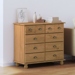 VidaXL Komoda z szufladami 'ASKIM'Miodowa 91x40x79 cm Lite drewno sosnowe