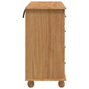 VidaXL Komoda z szufladami 'ASKIM'Miodowa 91x40x79 cm Lite drewno sosnowe