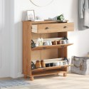 VidaXL Szafka na buty "ASKIM" 85x35x108 cm z litego drewna sosnowego