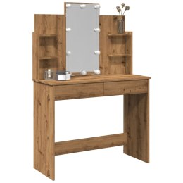 VidaXL Toaletka z oświetleniem LED, dąb artisan, 96x40x142 cm