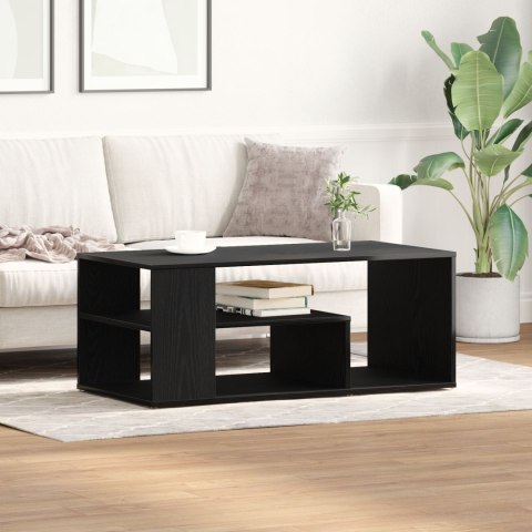 Stolik kawowy vidaXL Czarny Dąb 100x50x40 cm z materiału drewnopochodnego