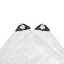 VidaXL Przezroczysta plandeka z oczkami 2x6 m PVC