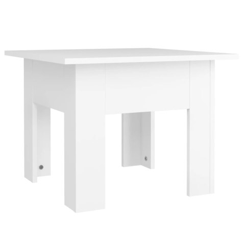 VidaXL Stolik kawowy, biały, 55x55x42 cm, materiał drewnopochodny VidaXL Stolik kawowy, biały, 55x55x42 cm, materiał drewnopochodny