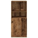 VidaXL Szafka kuchenna, stare drewno, 57x41,5x131,5 cm